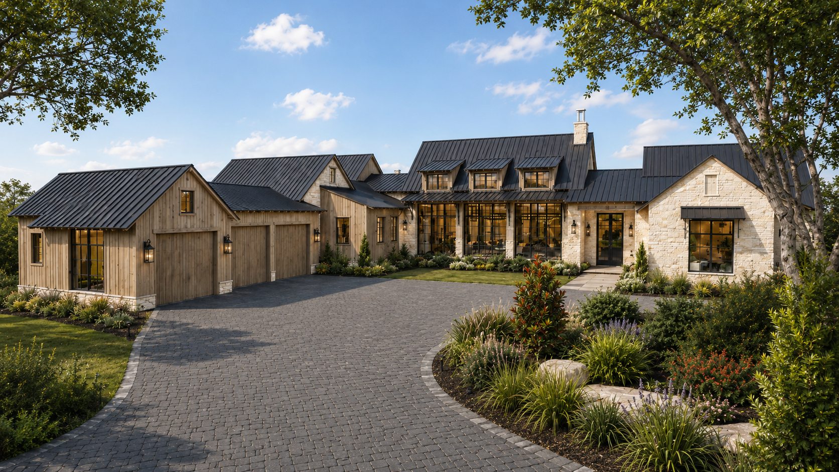 Front elevation rendering of 8211 Valerio in Amarra